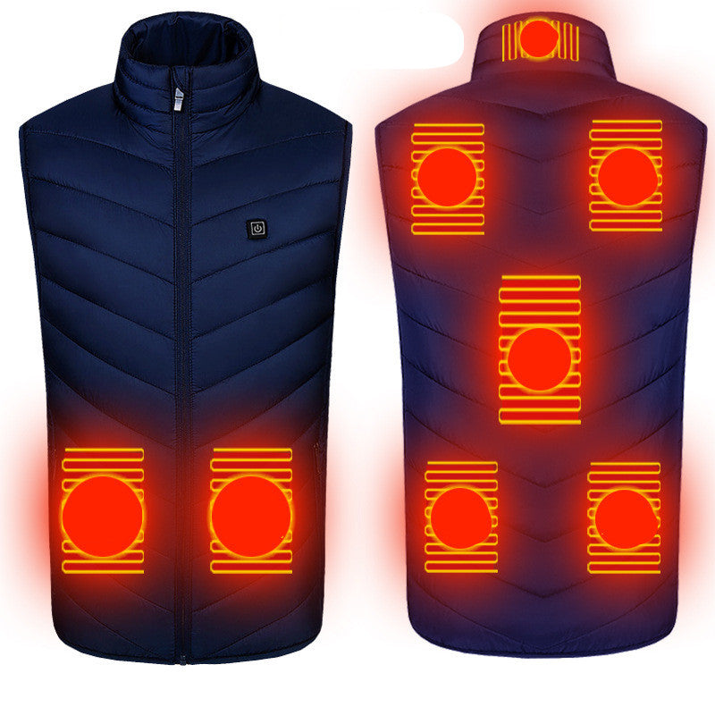 8-zone Smart Electric Vest Men And Women Same Style Cotton Coat