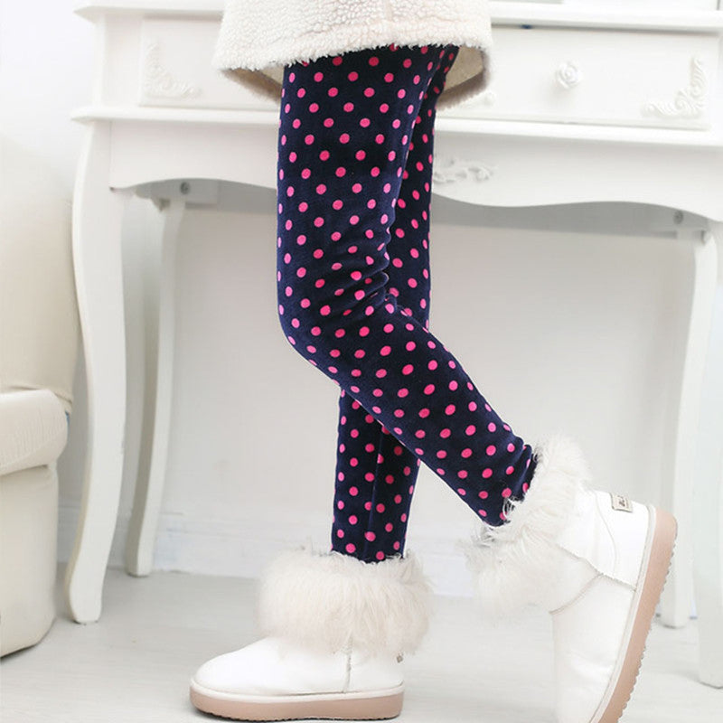 Children Autumn Winter Baby Leggings Colorful Print Flower
