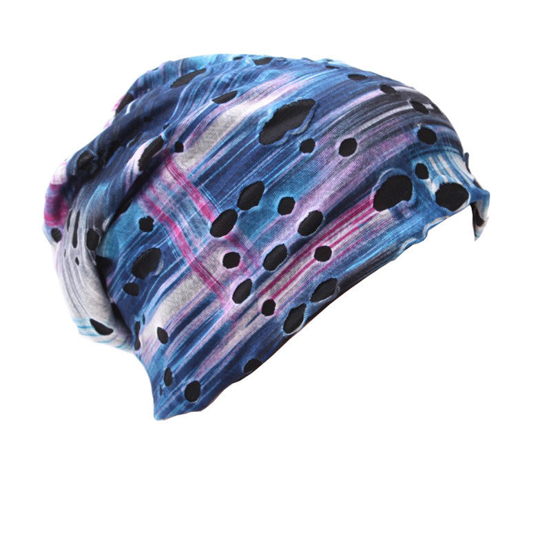 Folding Hats For Men And Women In Autumn And Winter Color Knitting