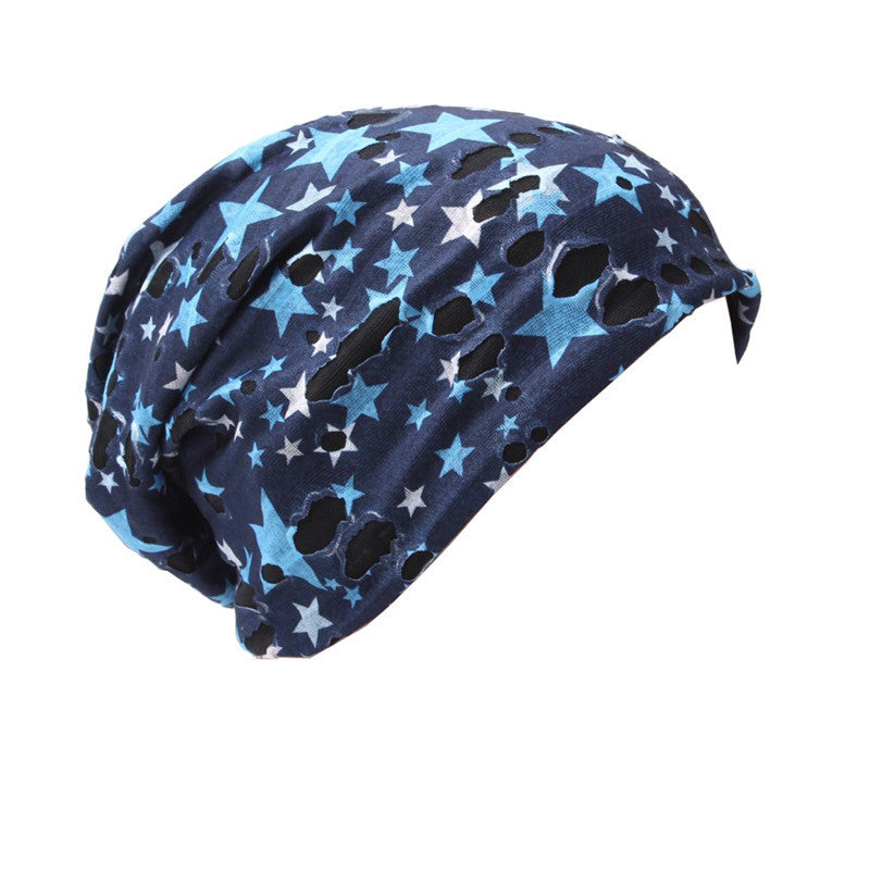 Folding Hats For Men And Women In Autumn And Winter Color Knitting