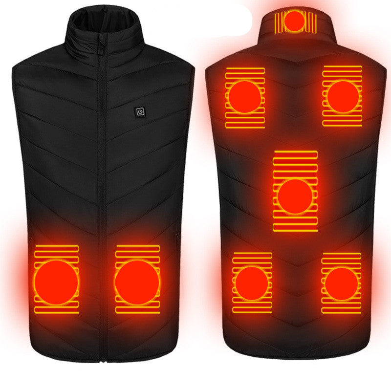 8-zone Smart Electric Vest Men And Women Same Style Cotton Coat