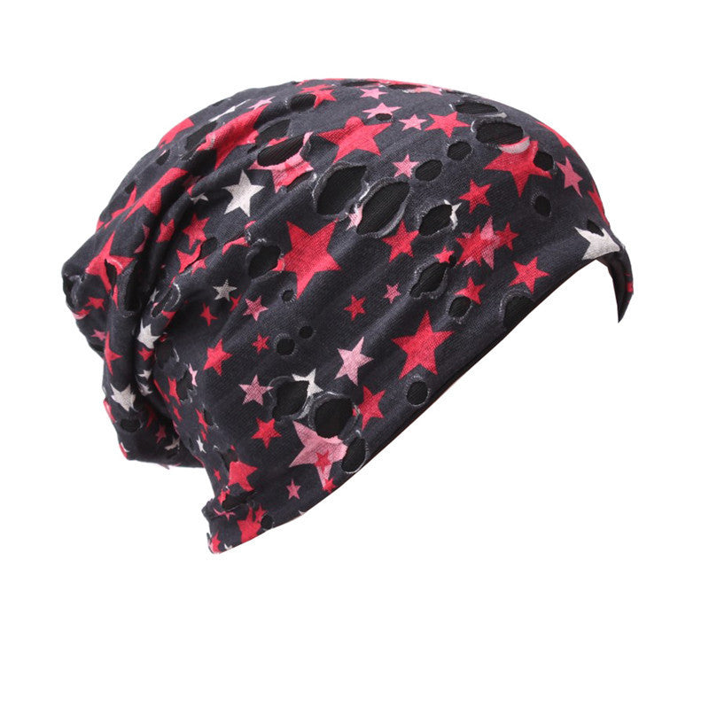 Folding Hats For Men And Women In Autumn And Winter Color Knitting