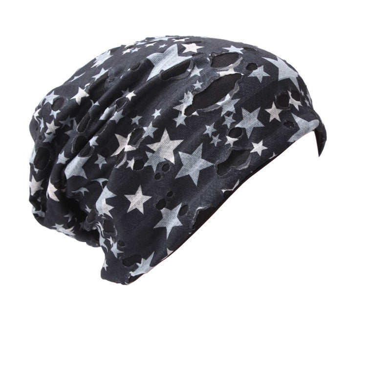 Folding Hats For Men And Women In Autumn And Winter Color Knitting