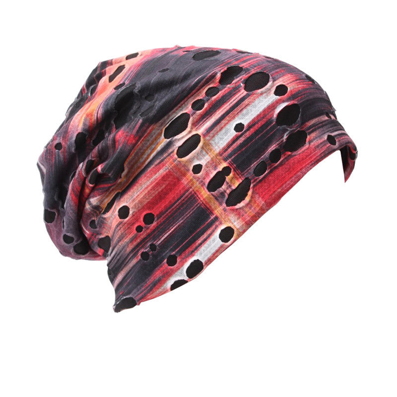 Folding Hats For Men And Women In Autumn And Winter Color Knitting
