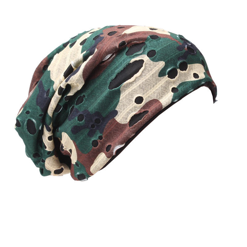 Folding Hats For Men And Women In Autumn And Winter Color Knitting